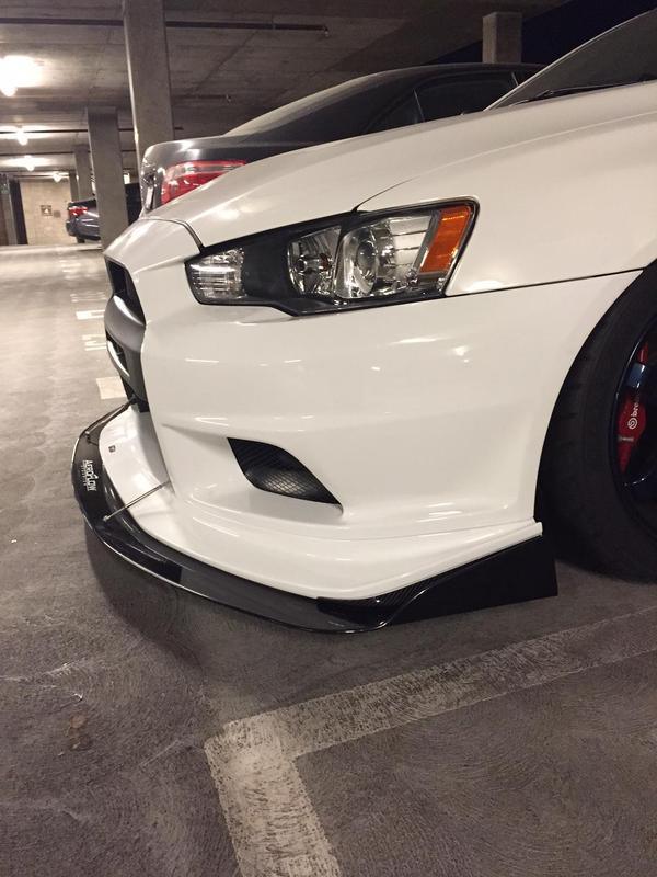 2008-2015 Mitubishi  Evo X Splitter (Varis Bumper)