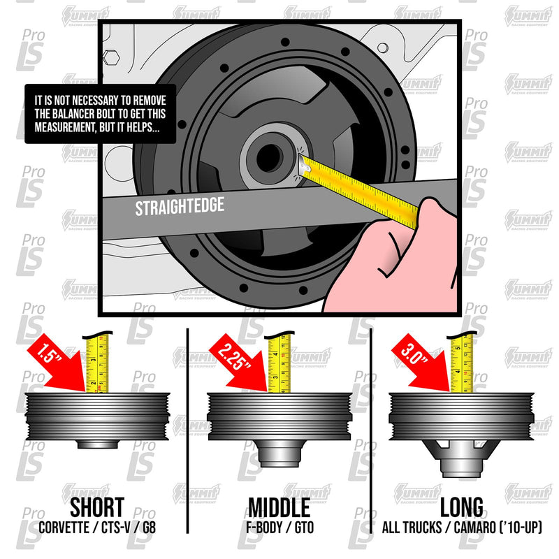 ATI Damper - 7.425in - Steel LW - 6/4 Grv - LS1-2-3-6 &amp; L76 - 97-13 - Y Body &amp; SS &amp; G8 - 3 Ring