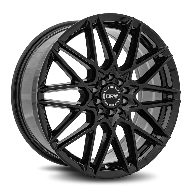 DRW Wheels D17 18x8 5x110/114.3 40 73.1 Gloss Black Machine Face