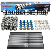 Texas Speed cathedral-port LS camshaft package with dual valve springs and pushrods