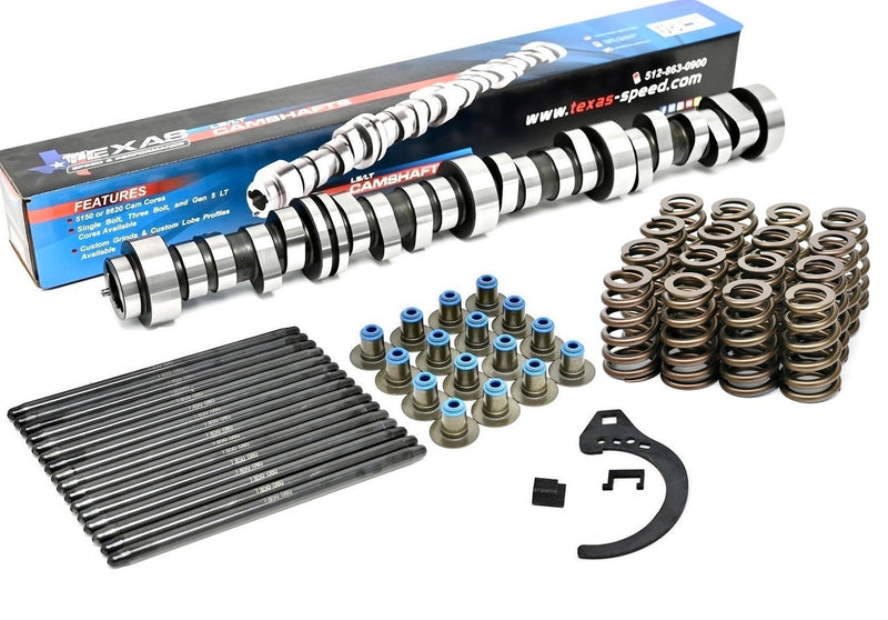 Texas Speed Gen 5 LT low-lift camshaft package components
