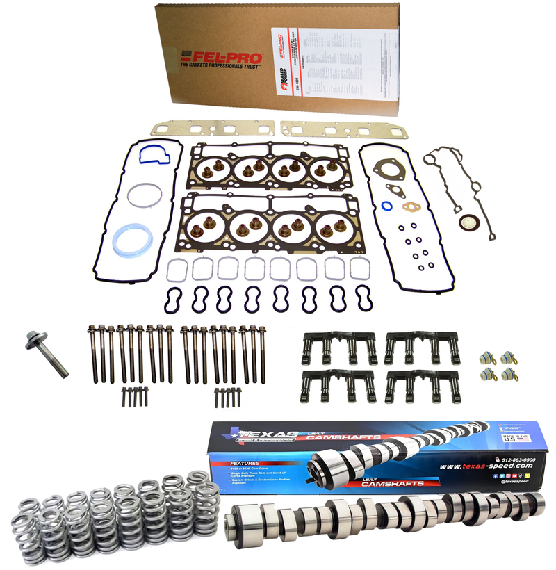 Texas Speed HEMI camshaft package components