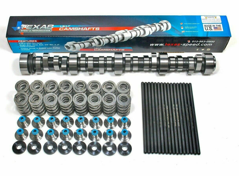 Texas Speed rectangular-port 6.0L truck camshaft package components