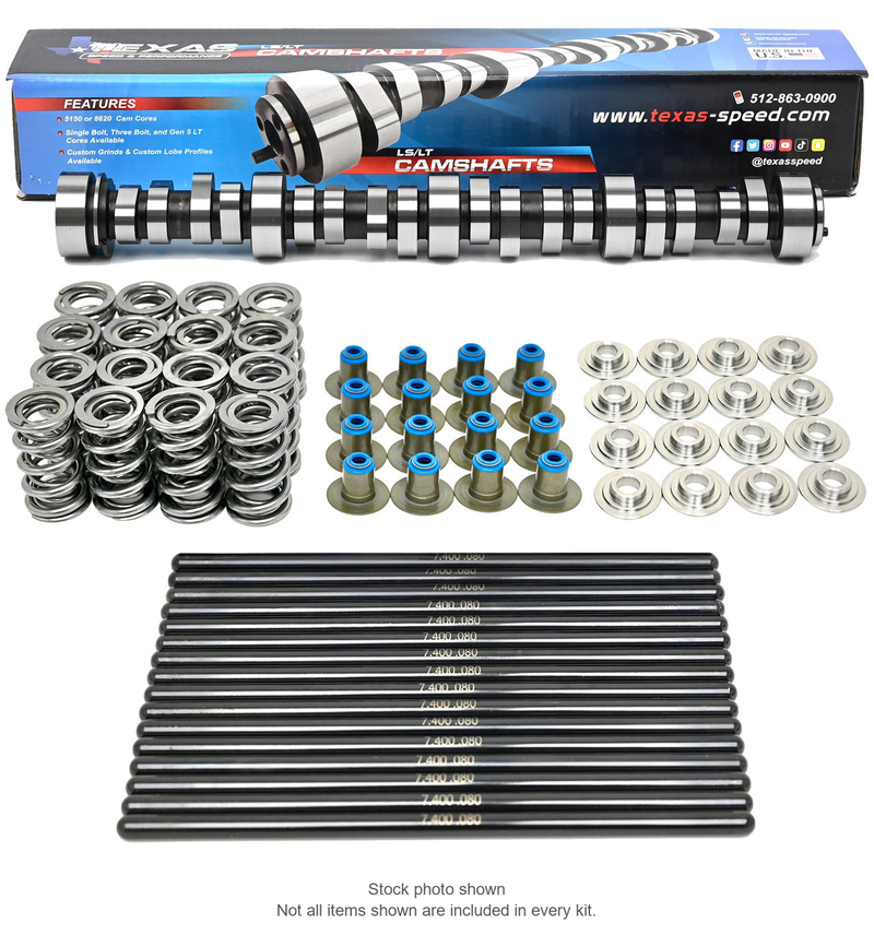 TSP 2014-2020 GM Truck/SUV L86 6.2L Camshaft Package — Stock photo shown. Not all items shown are included in every kit.