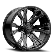 Torque Prime | Gloss Black w/Milled Accent | 20x9 | 6x5.5 | -12mm