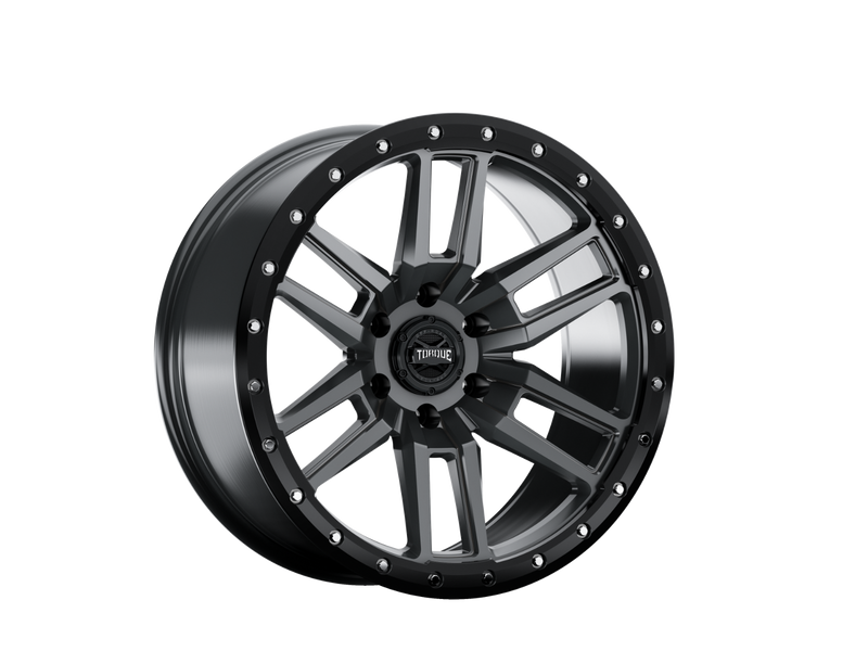 Torque Pritchett | Anthracite w/Black Lip | 18x9 | 6x5.5 | -12mm