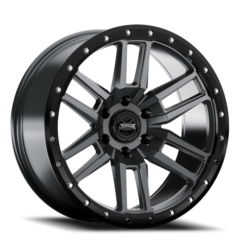 Torque Pritchett | Anthracite w/Black Lip | 17x9 | 6x5.5 | 0mm