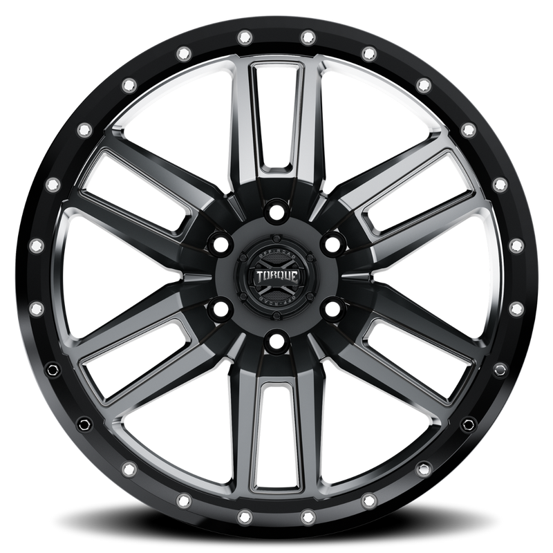 Torque Pritchett | Anthracite w/Black Lip | 17x9 | 6x5.5 | 0mm