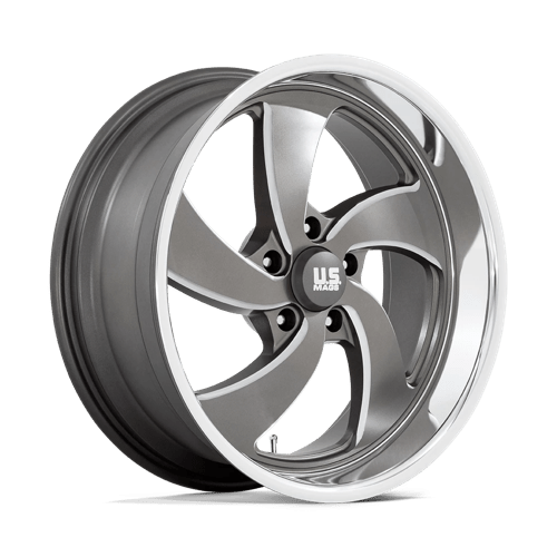US Mags U133 20x9.5 5X4.75 Anthracite with Milled Diamond-Cut Lip wheel - view 1