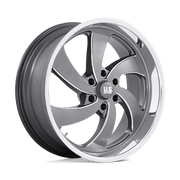 US Mags U133 22x9 6X5.5 Anthracite with Milled Diamond-Cut Lip wheel - view 1