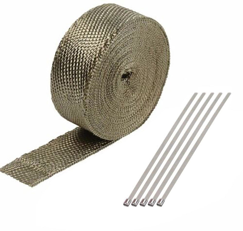 Speed Engineering 25-1125 exhaust and header heat wrap with zip ties