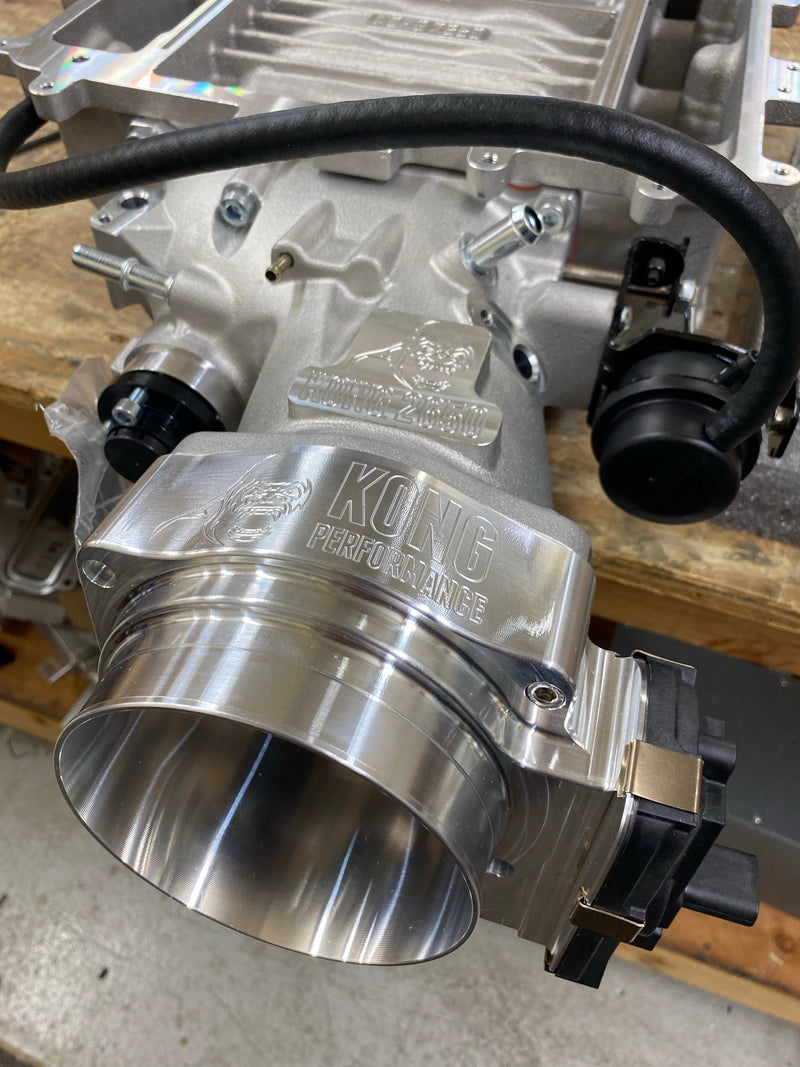 Kong 112mm LSX Throttle Body (Raw Finish)