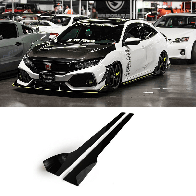 2017-2021 Honda Civic Side Skirt Extension (Civic Hatch/Sedan Type-R) V2