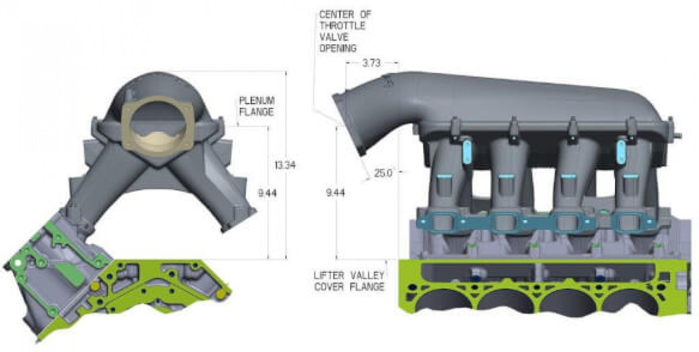 Holley Hi-Ram Intake Manifold - GM LT1 105MM NON PORT