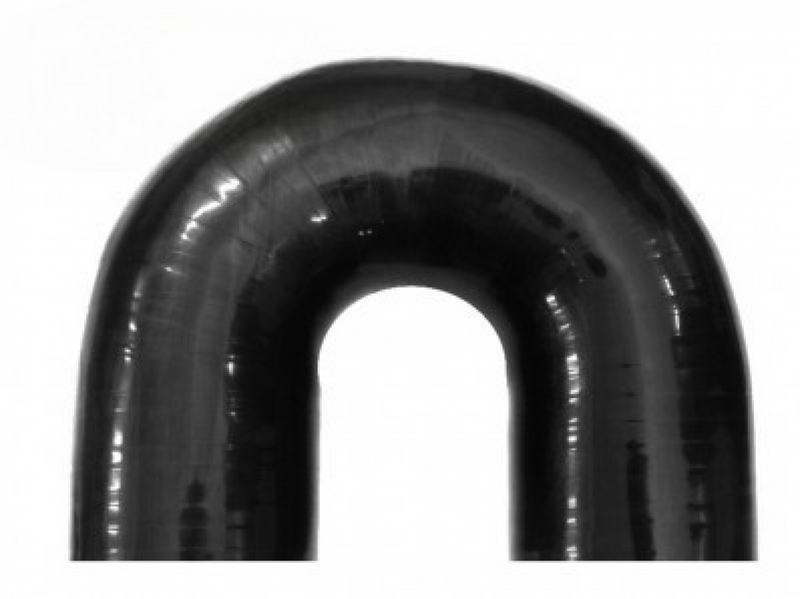 BOOST Products Silicone Elbow 180 Degrees, 1/2" ID, Black