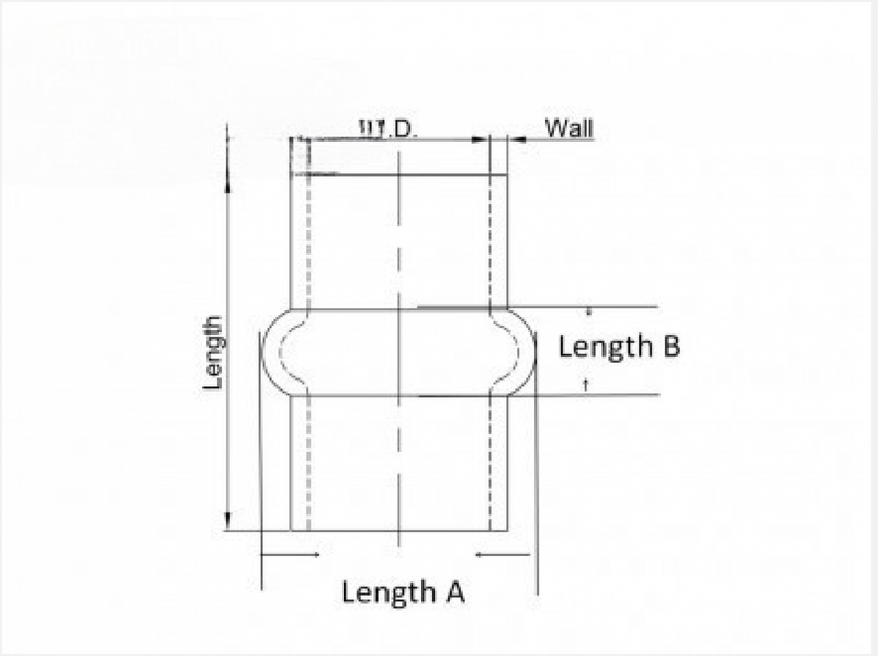 BOOST Products Silicone Coupler with single Hump, 1-3/4' ID, Black