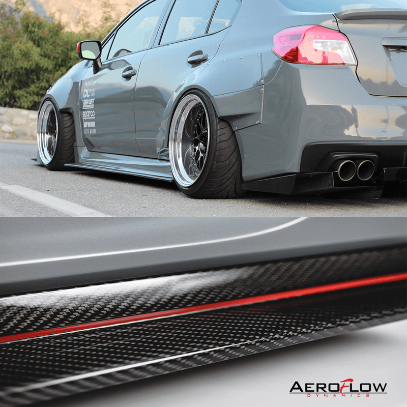 2015 - 2021 Subaru Wrx/Sti Side Skirt Extension (Carbon Fiber)