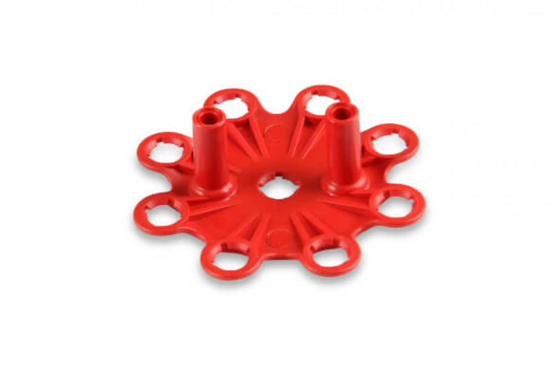 MSD Distributor Cap - V8 - HEI Terminals - Red - Spark Plug Wire Retainer