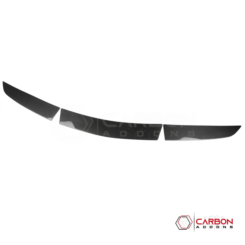 C8 Corvette Z06 / E-Ray Carbon Fiber Spoiler Delete Covers – Dry Pre-Preg (3pc)