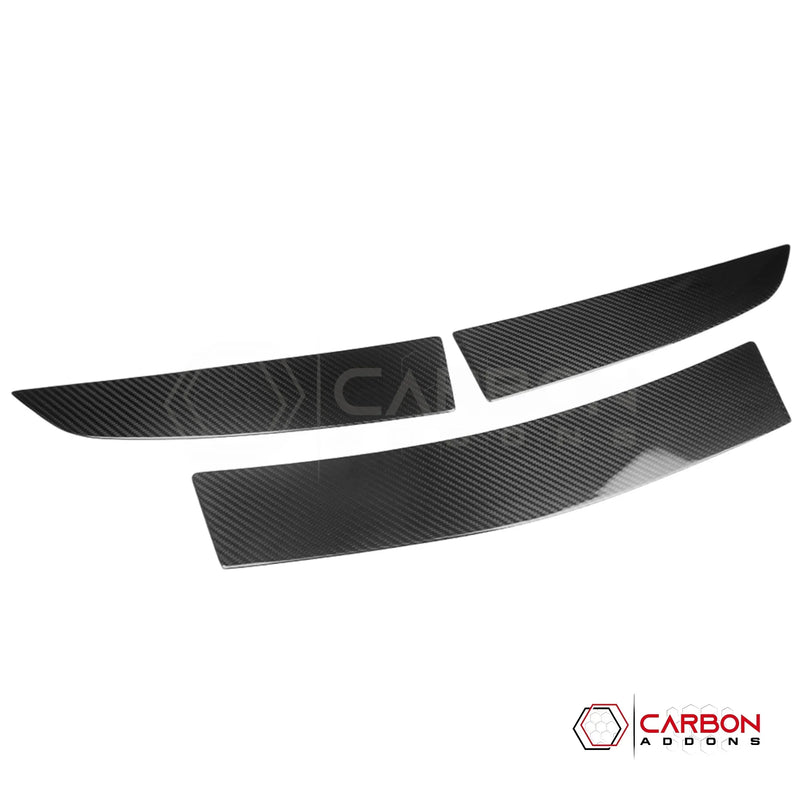 C8 Corvette Z06 / E-Ray Carbon Fiber Spoiler Delete Covers – Dry Pre-Preg (3pc)