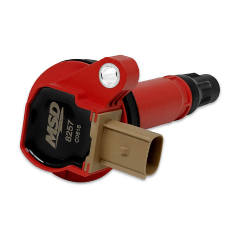 MSD Ignition Coil - Ford EcoBoost - 3.5L V6 - 3-Pin Connector - Red