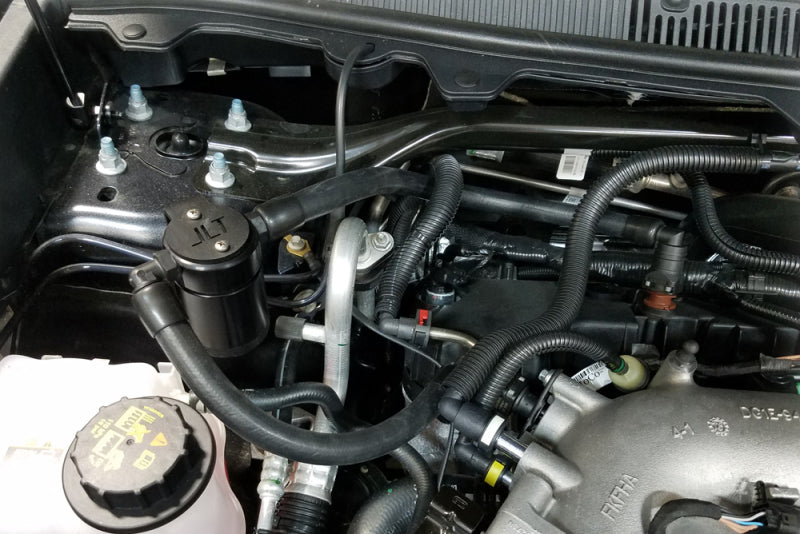 JLT 10-19 Ford Flex EcoBoost V6 Passenger Side Oil Separator 3.0 - Black Anodized