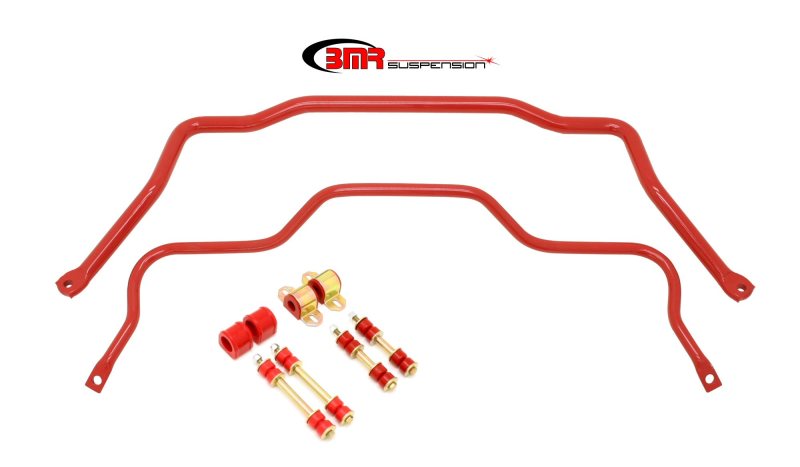BMR 82-82 3rd Gen F-Body Front &amp; Rear Sway Bar Kit w/ Bushings - Red