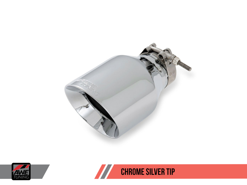 AWE Tuning Mk6 GTI Performance Cat-Back - Chrome Silver Round Tips