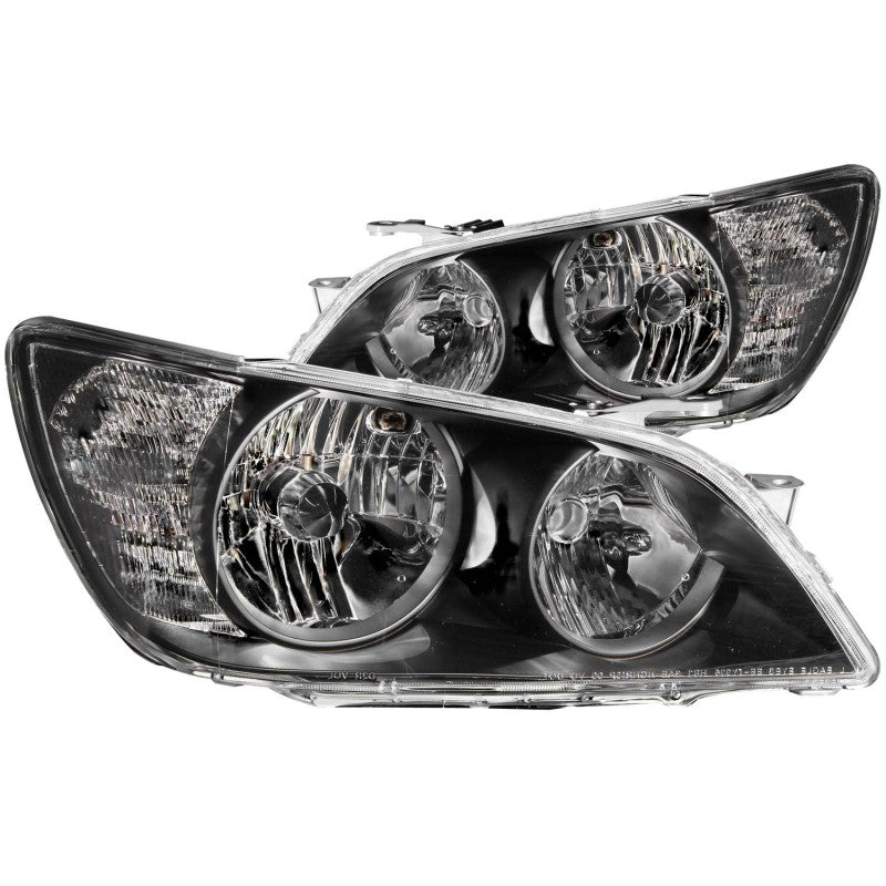 ANZO 01-05 Lexus IS300 Crystal Headlights Black (HID)
