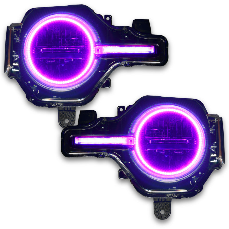 Oracle 2122 Ford Bronco Headlight Halo Kit w/DRL Bar  Base Headlights w/Simple Control