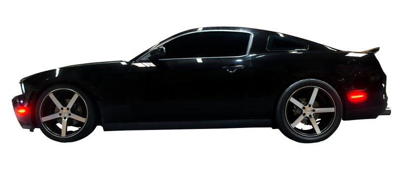 Oracle 10-14 Ford Mustang Concept Sidemarker Set - Tinted - Competition Orange (CY) (CLOSE OUT)