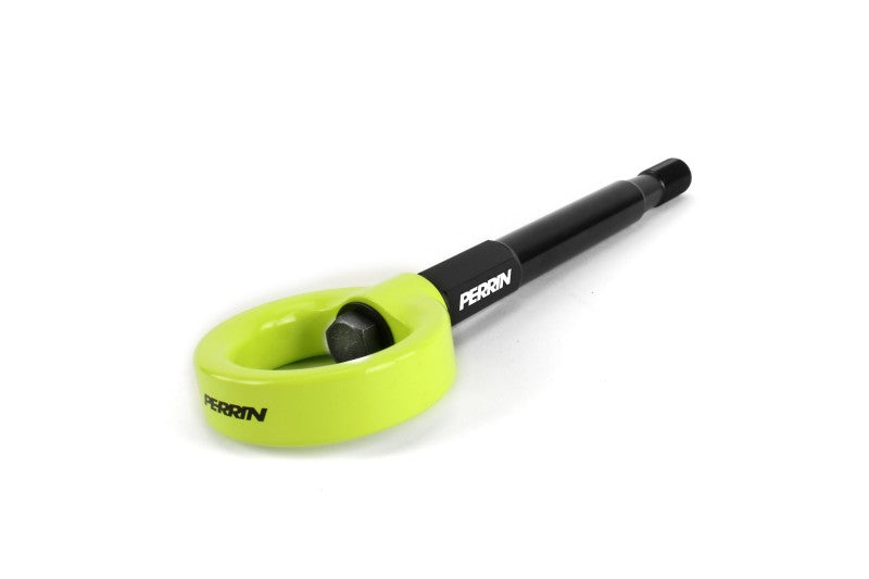 PERRIN 08-14 Subaru WRX/STI (Sedan) / 20-25 Outback All Models Tow Hook Kit (Rear) - Neon Yellow