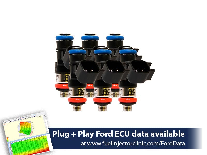 850cc (81 lbs/hr at 43.5 PSI fuel pressure) FIC Fuel Injector Clinic Injector Set for Ford Raptor (2017-2019) Injector Sets