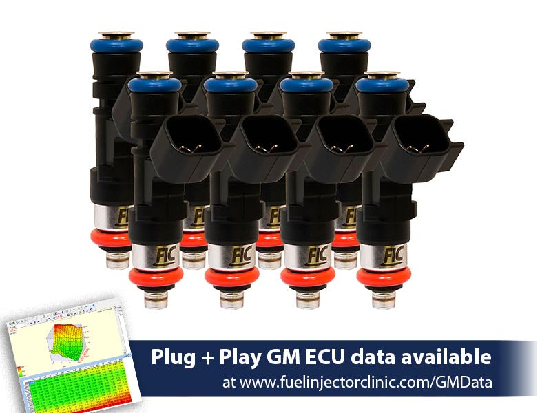 1000cc (100 lbs/hr at OE 58 PSI fuel pressure) FIC Fuel  Injector Clinic Injector Set for LS2 engines (High-Z)