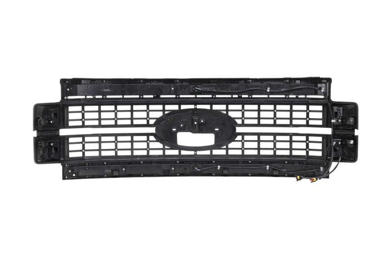 XBG LED Grille: Ford Super Duty (17-19) (Chrome Finish / White DRL)