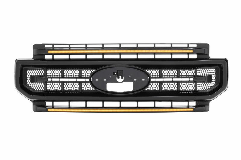 XBG LED Grille: Ford Super Duty (20-22) (Unfinished / Amber DRL)