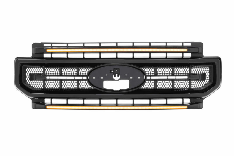 XBG LED Grille: Ford Super Duty (20-22) (Unfinished / Amber DRL)