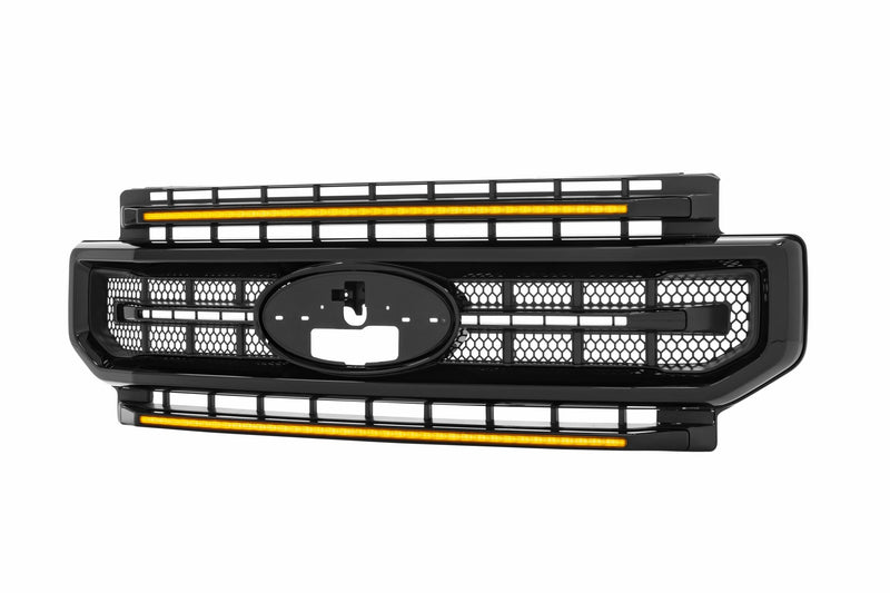 XBG LED Grille: Ford Super Duty (20-22) (Unfinished / Amber DRL)