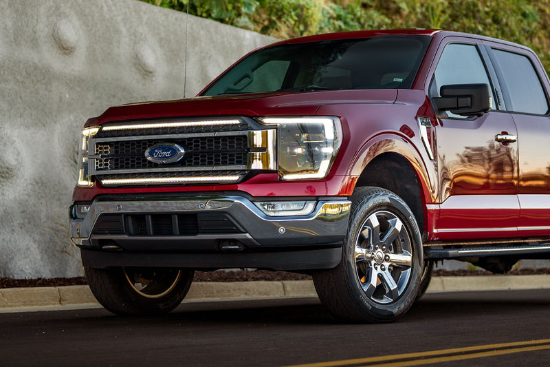XBG LED Grille: Ford F150 (2021+) (Chrome Finish / White DRL)