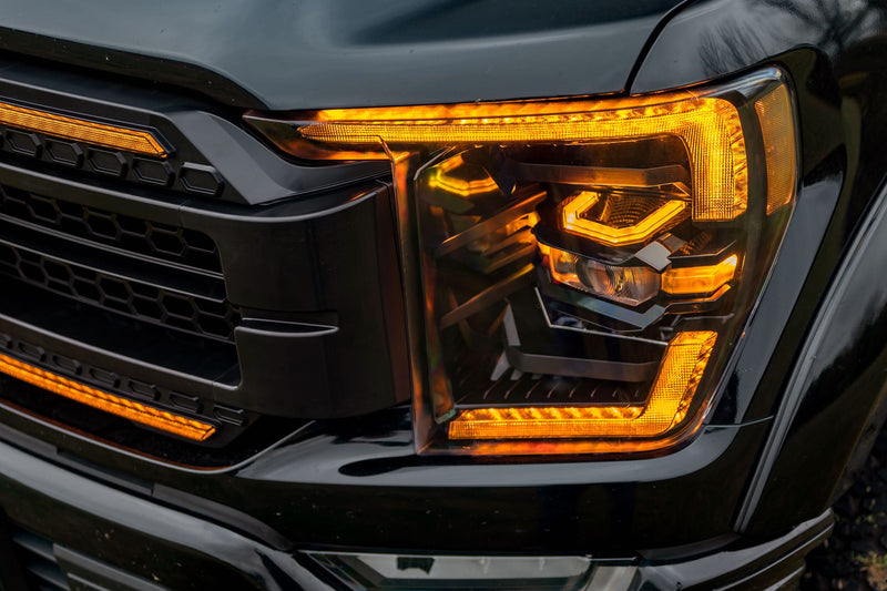 XB Headlights: Ford F150 (2021+) (Amber DRL)