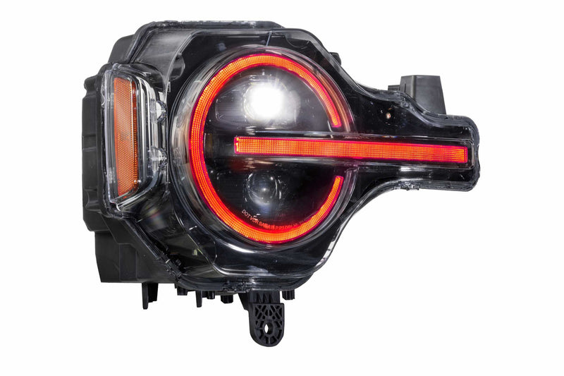 XRGB LED Headlights: Ford Bronco (21+) (Pair / RGB DRL)