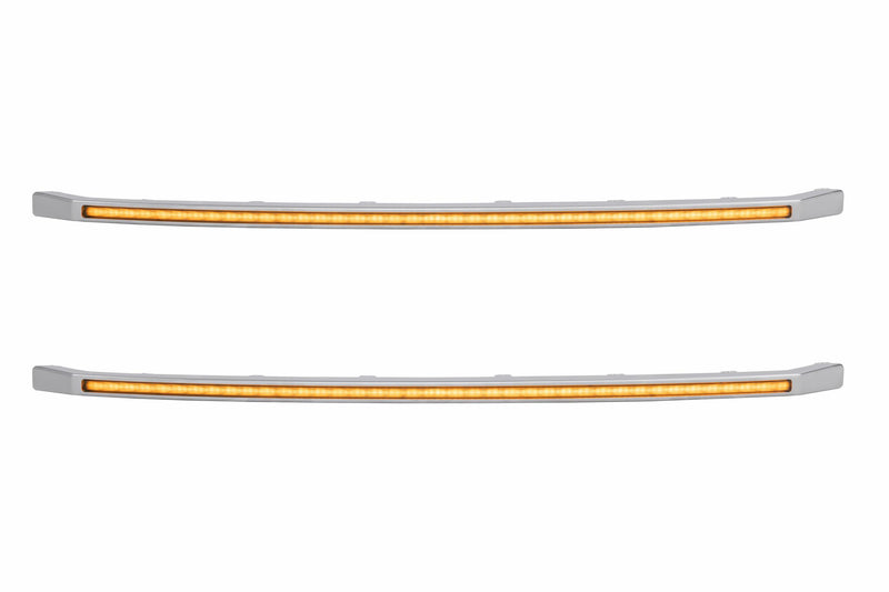 XBG LED DRL Grille Inserts: Ford Super Duty Platinum (20-22) (Amber)