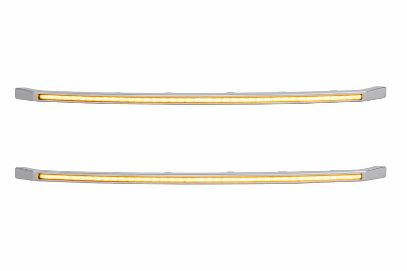 XBG LED DRL Grille Inserts: Ford Super Duty Platinum (20-22) (Amber)