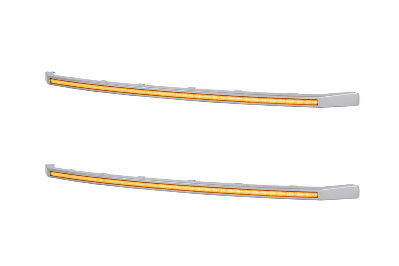 XBG LED DRL Grille Inserts: Ford Super Duty Platinum (20-22) (Amber)