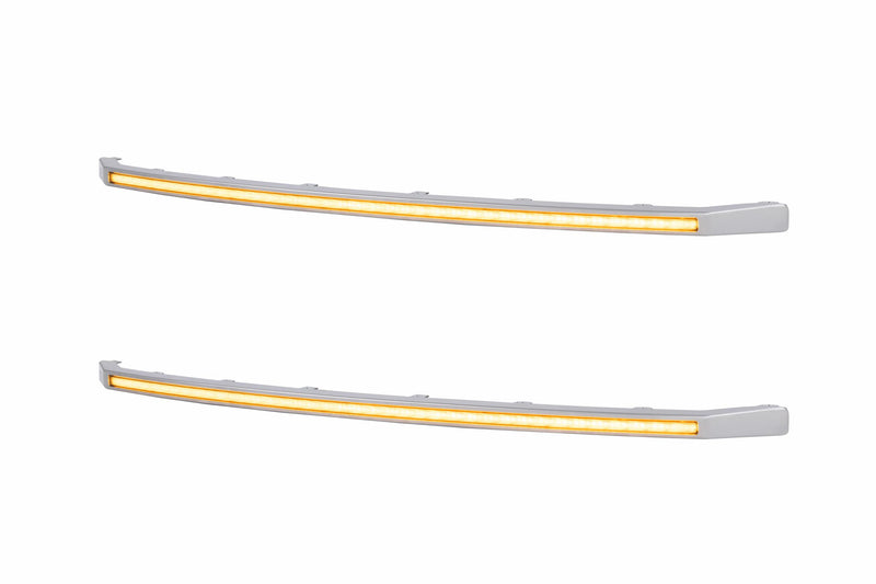 XBG LED DRL Grille Inserts: Ford Super Duty Platinum (20-22) (Amber)