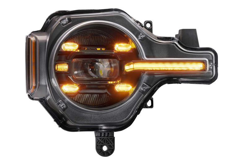 XB LED Headlights: Ford Bronco (21+) (Pair / Amber DRL)