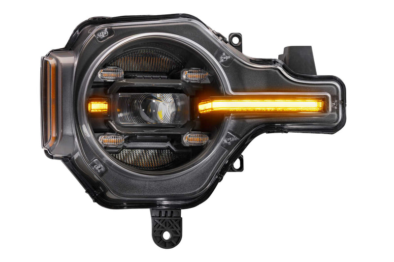 XB LED Headlights: Ford Bronco (21+) (Pair / Amber DRL)