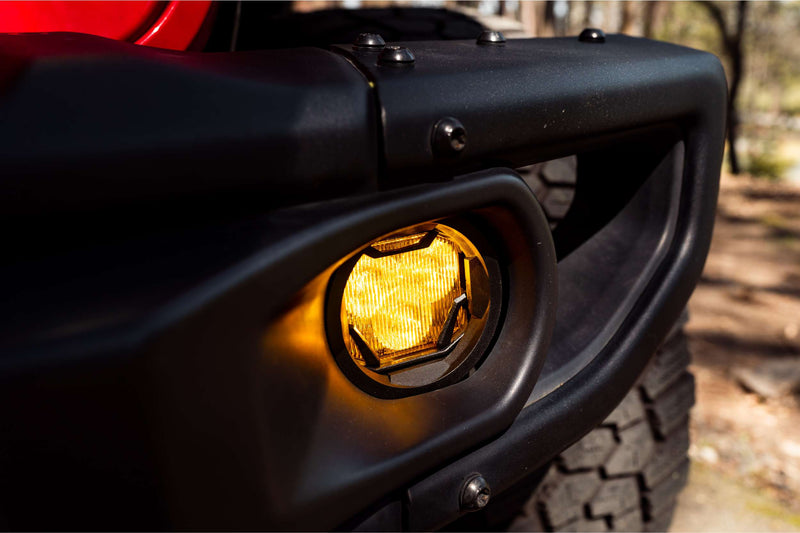 Morimoto 4Banger Fog Light Kit: JL/JT (2018+) (NCS/Wide/Yellow)