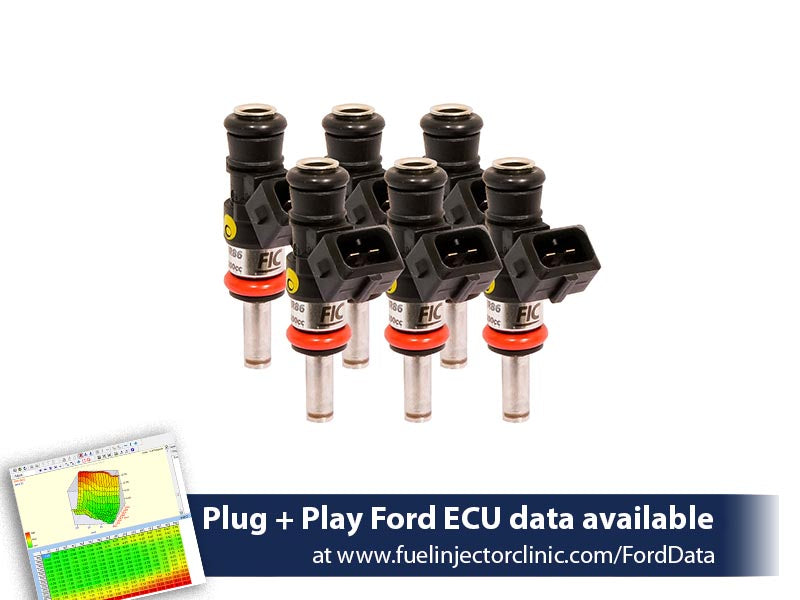 1200cc (110 lbs/hr at 43.5 PSI fuel pressure) FIC Fuel Injector Clinic Injector Set for Ford Raptor (2017-2019) Injector Sets