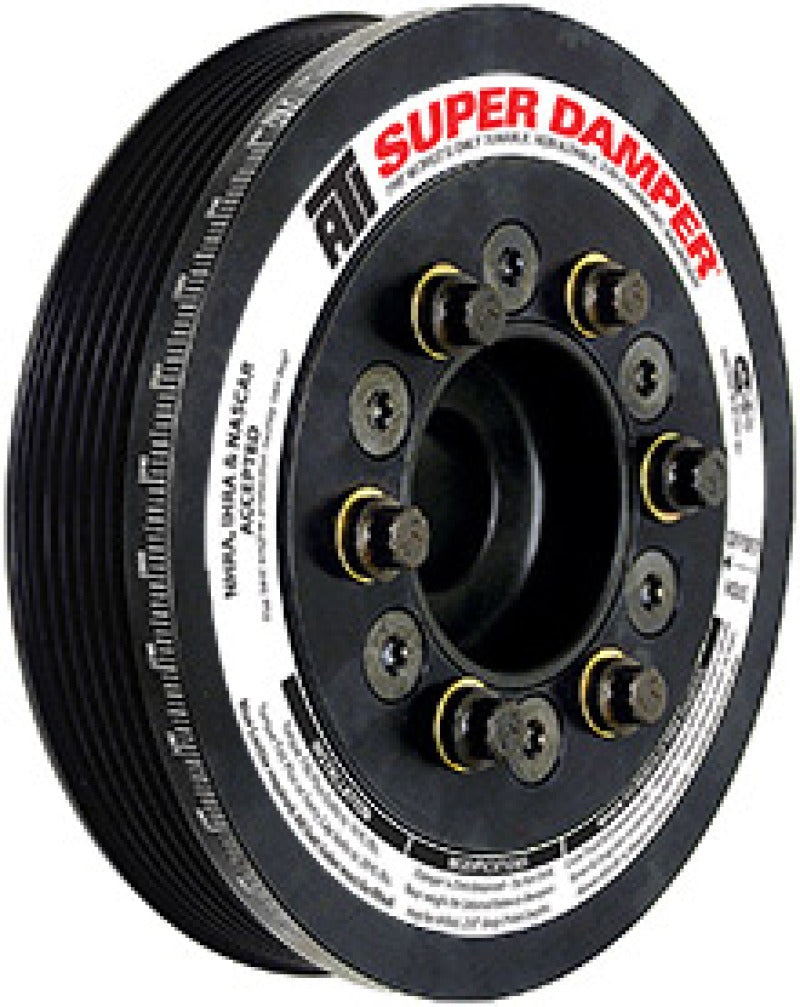 ATI Damper - 8.074in - Alum - 10 Grv - Ford Coyote 5.0 - Mustang &amp; F150 11+ - 20 Percent OD - No A/C